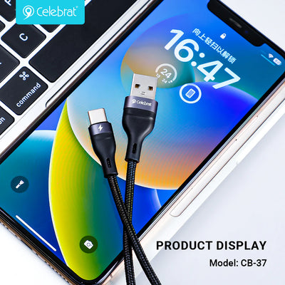 Celebrat USB A to USB C 1m Cable CB-37