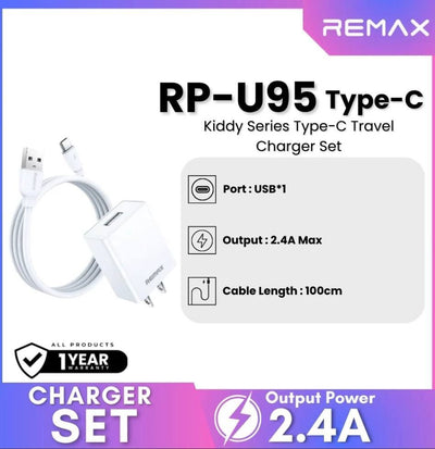 REMAX RP-U95 Set USB TO IOS Charger 2.4A