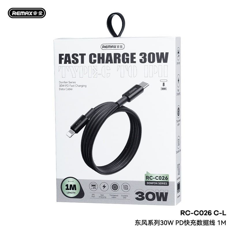 REMAX 30W Data Cable 1M RC-C026 (C-L)