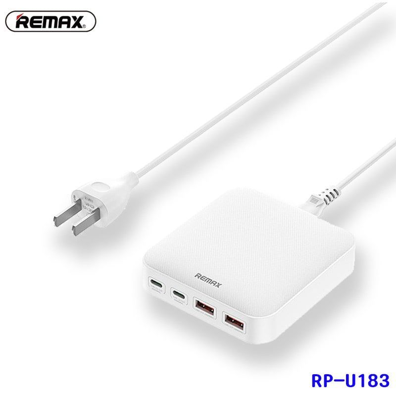 REMAX Dongfeng 65W PD+QC GaN Travel Adapter RP-U183