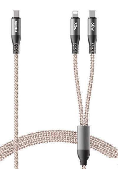 REMAX 65W 2-in-1Cable RC-C003 C-C+L
