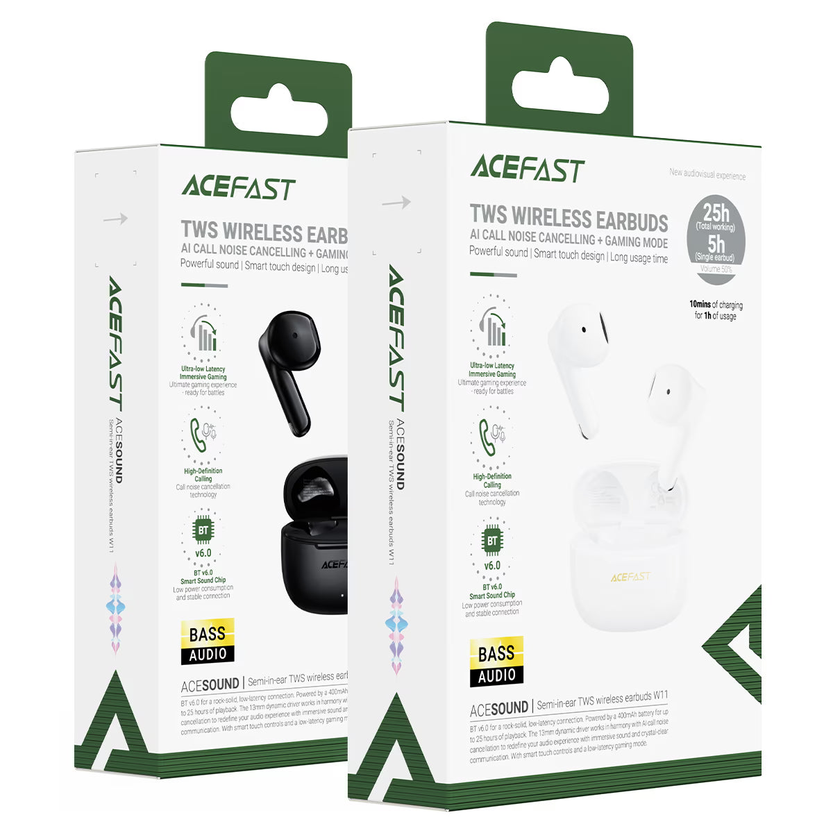 ACEFAST Semi-In-Ear TWS BT Earbuds W11