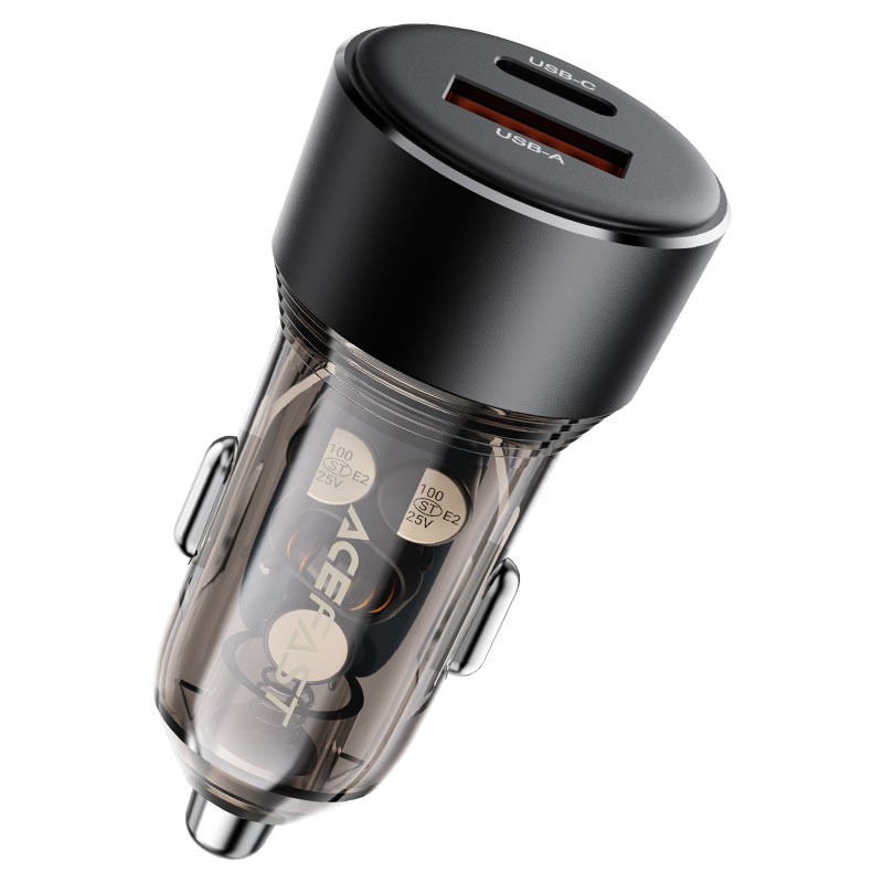 ACEFAST Fast Charge Car Charger B12 60W (1xUSB-C + 1xUSB-A)