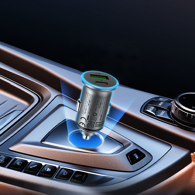 ACEFAST Fast Charge Car Charger B15 65W (1xUSB-C + 1xUSB-A)