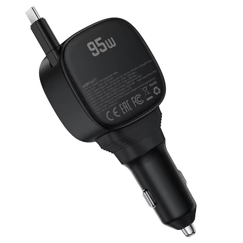 ACEFAST B17 95W Car Charger With Telescopic Cable