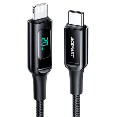 C31-01 USB-C to L charging data cable with digital  display（1.2m）