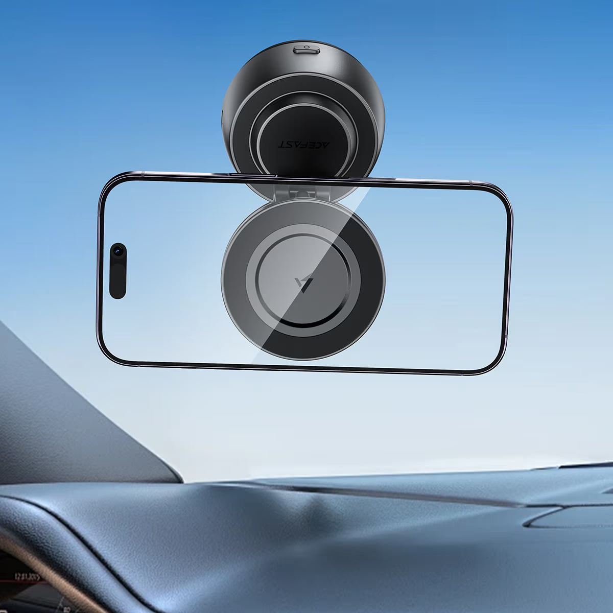 ACEFAST E53 Wireless Charging Car Holder With Electric Suction Cup for Dashboard