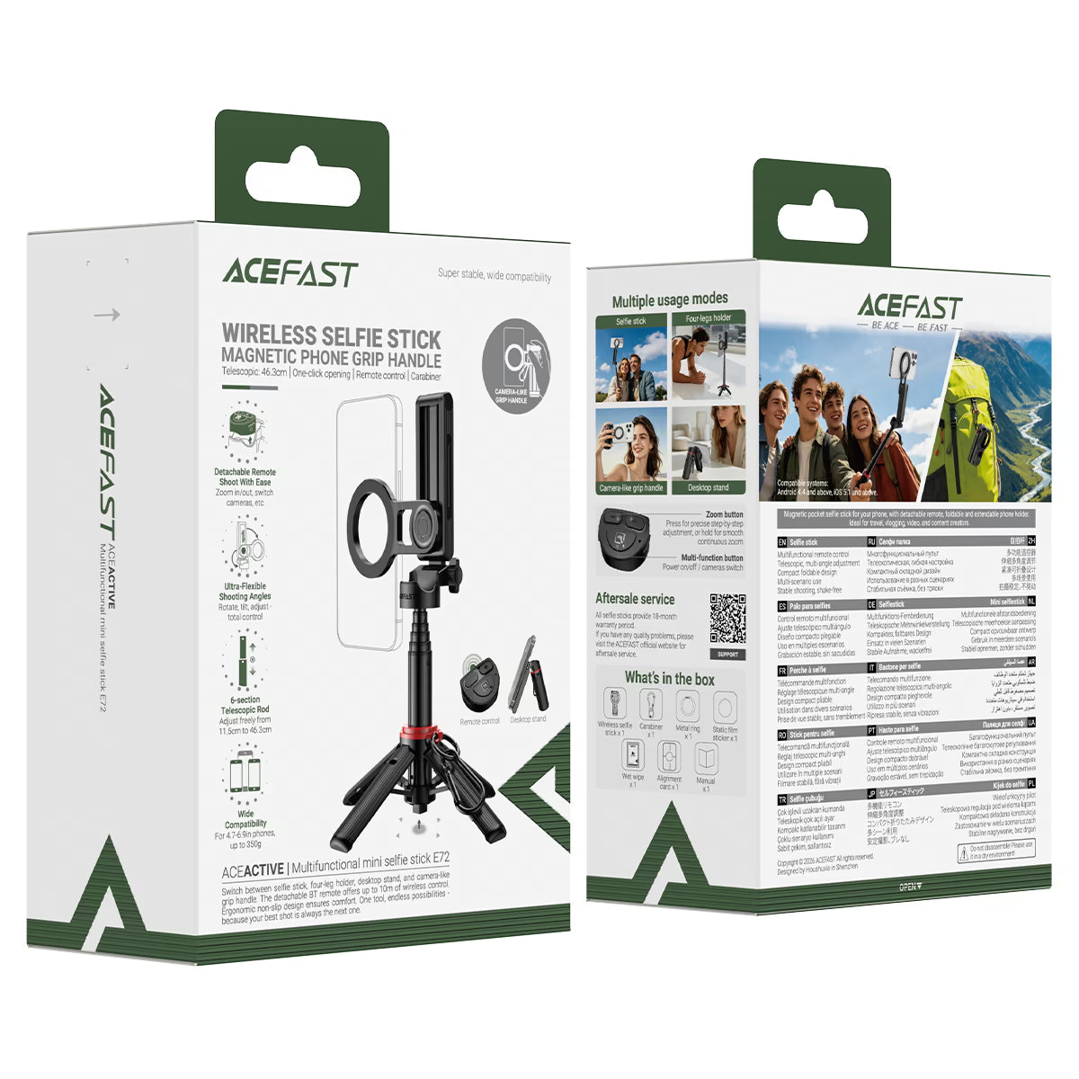 ACEFAST E72 multifunctional mini selfie stick