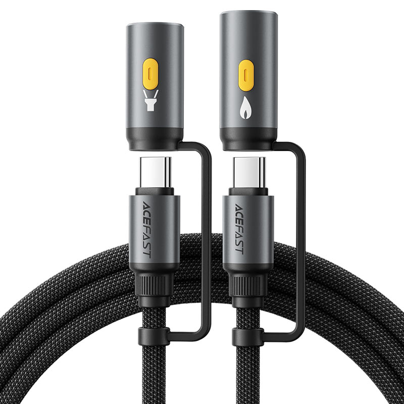 Charging Data Cable J4 USB-C / LED light / cigarette lighter