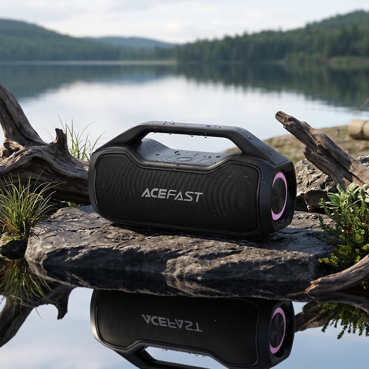 ACEFAST Portable Wireless Speaker K14 With 2 Wireless Mics