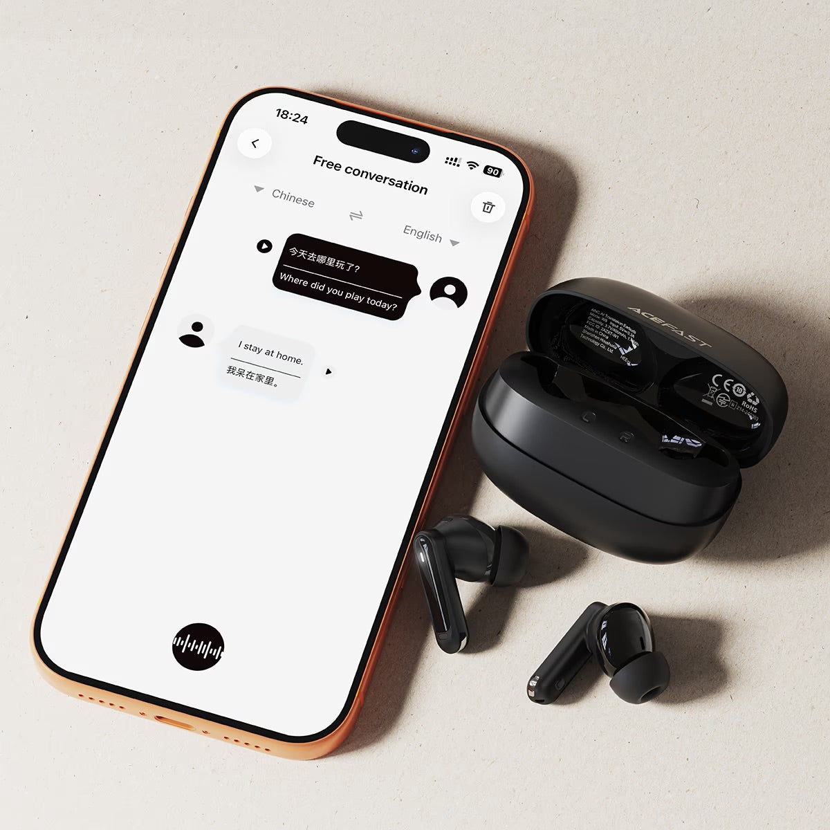 ACEFAST TWS Earbuds W8 ANC AI Translation