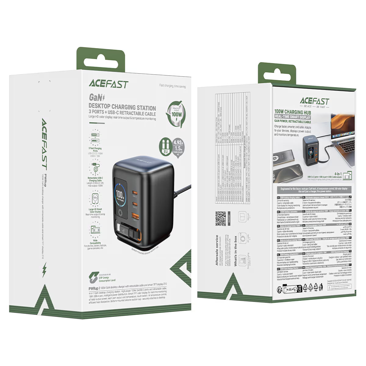 ACEFAST Desktop Power Station PD 100W GaN (3xUSB-C+USB-A) EU  Z10