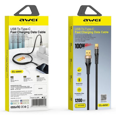 AWEI CL-229T USB-A To USB-C 100W