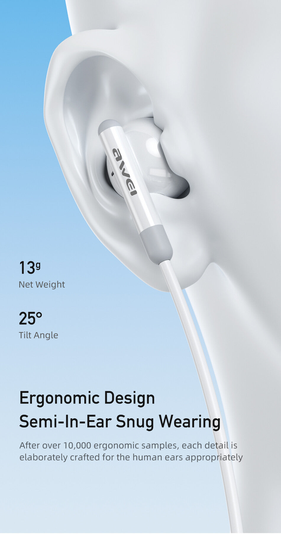 AWEI PC-6T Universal  Wireless EarPhone