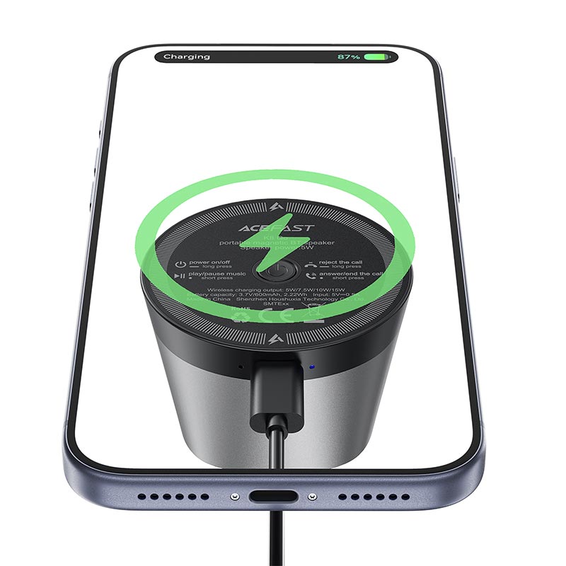 ACEFAST Portable Speaker Wireless Charger K8 Go