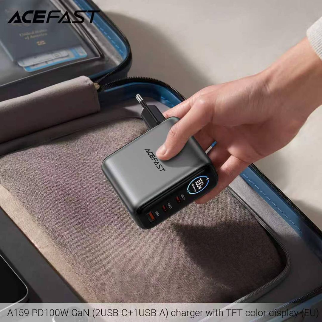 ACEFAST A159 PD100W GaN (2USB-C+1USB-A) Charger