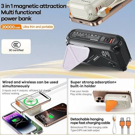 REMAX CP-2 20000mAh Magnetic Wireless Power Bank