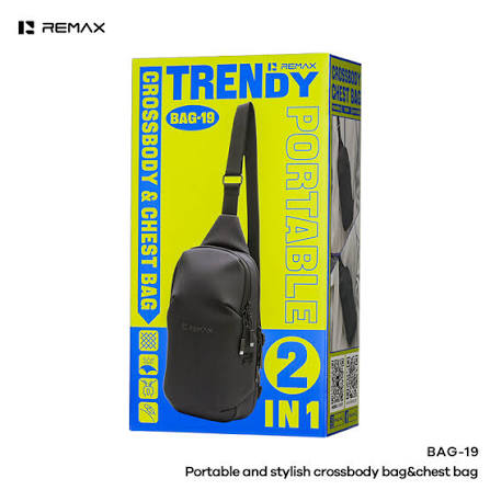 REMAX BAG-19 Portable and Stylish Crossbody Bag & Chest Bag