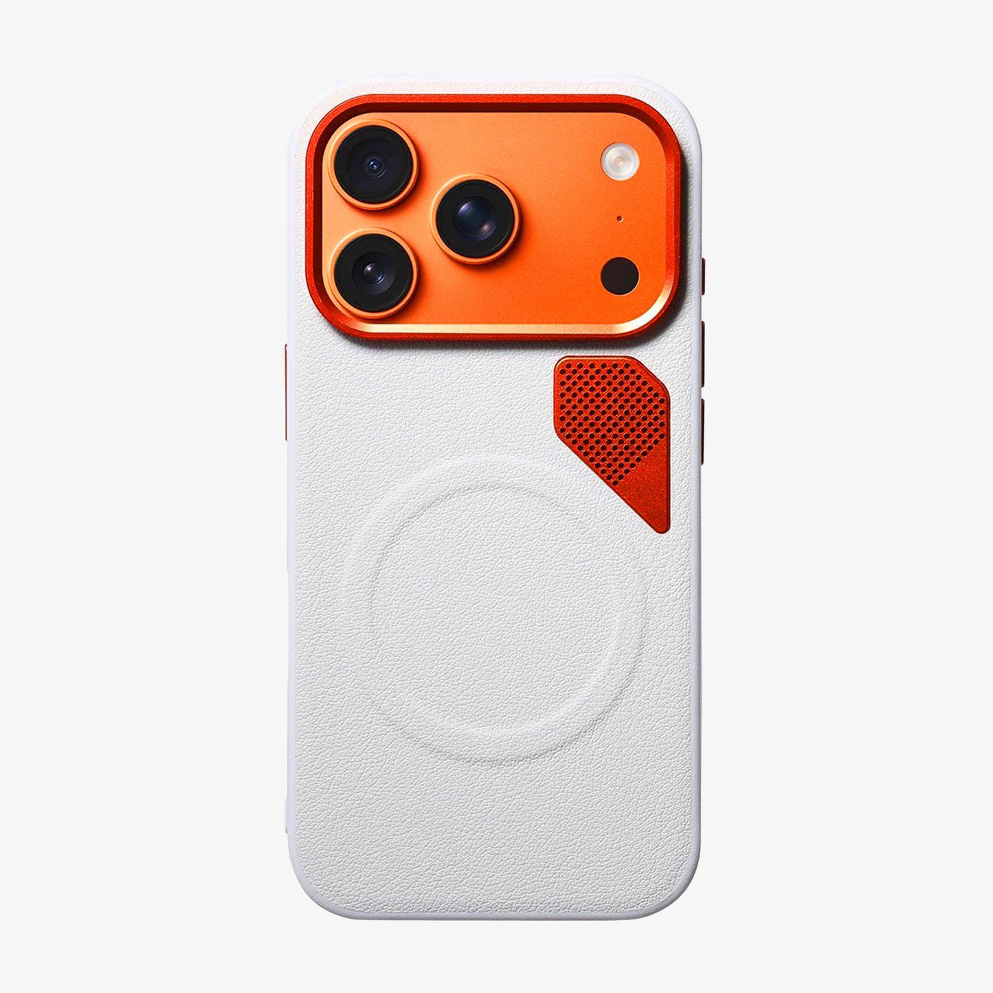 iPhone 17 Pro Max Premium Leather-Finish Magnetic Phone Case