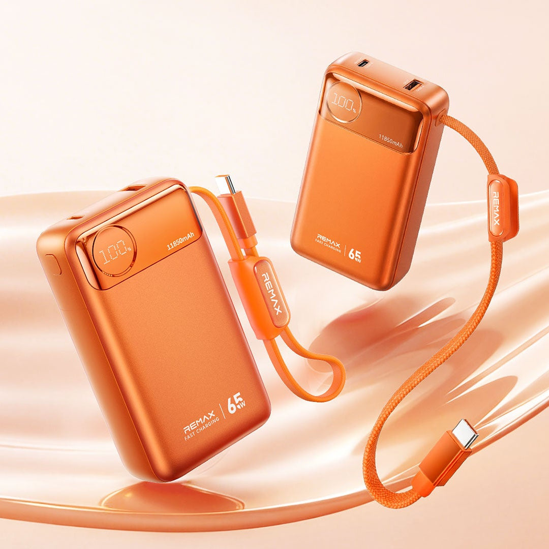 REMAX 11,850mAh 65W Fast-Charging Power Bank T132