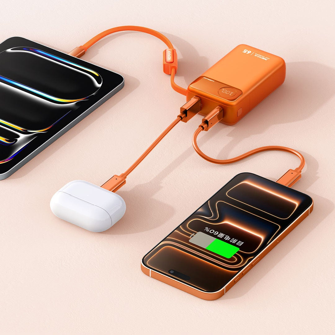 REMAX 11,850mAh 65W Fast-Charging Power Bank T132