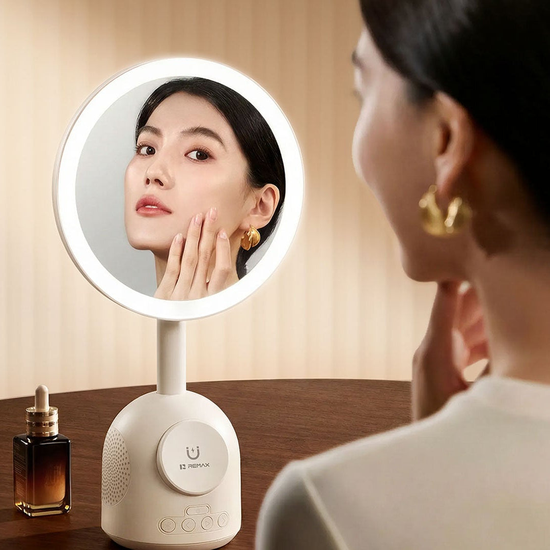 REMAX Smart Magnetic Wireless Charging Speaker makeup Mirror RT-E210