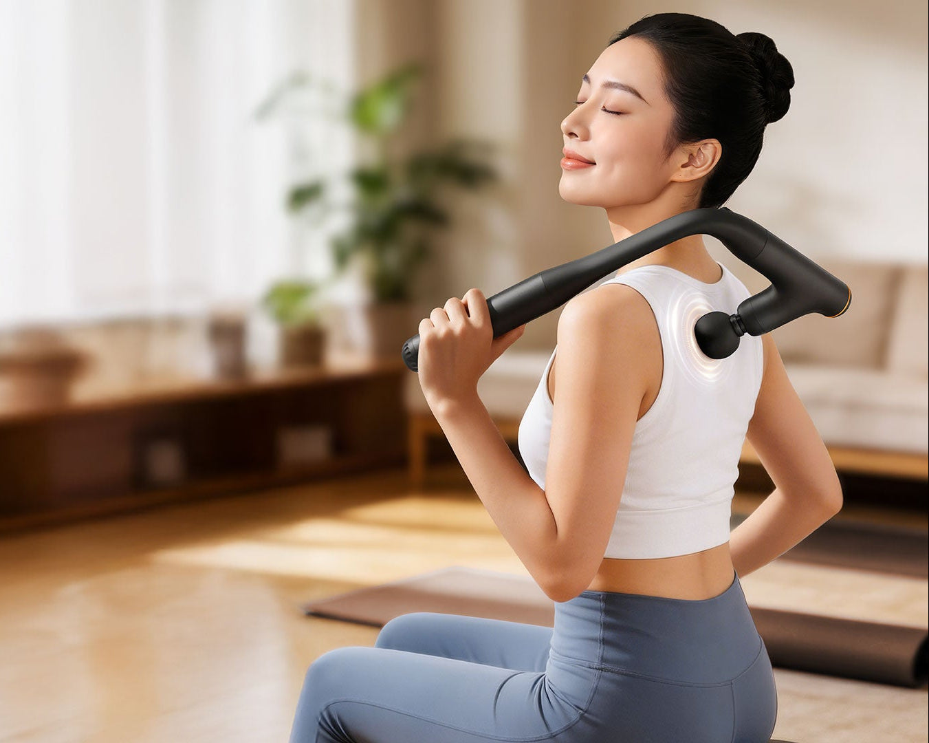 Extended Crank Self‑Use Massage Gun  RS-M02