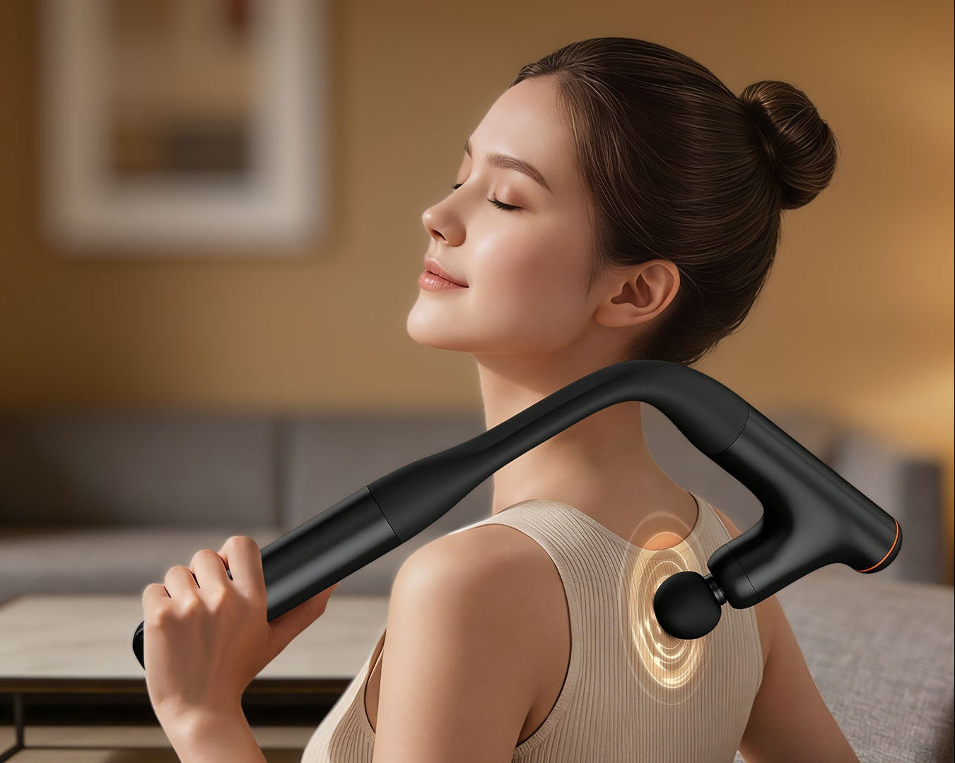 Extended Crank Self‑Use Massage Gun  RS-M02