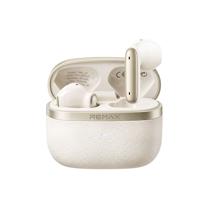 REMAX True Wireless Stereo Music Call  6 Mic Hybrid Feedback Noise Cancelling  Earphones TWS-27