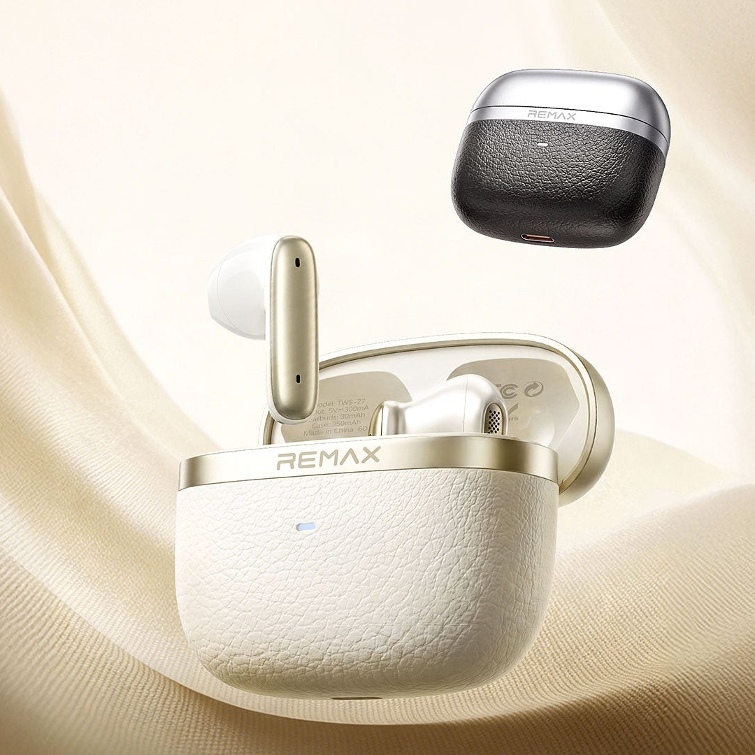 REMAX True Wireless Stereo Music Call  6 Mic Hybrid Feedback Noise Cancelling  Earphones TWS-27