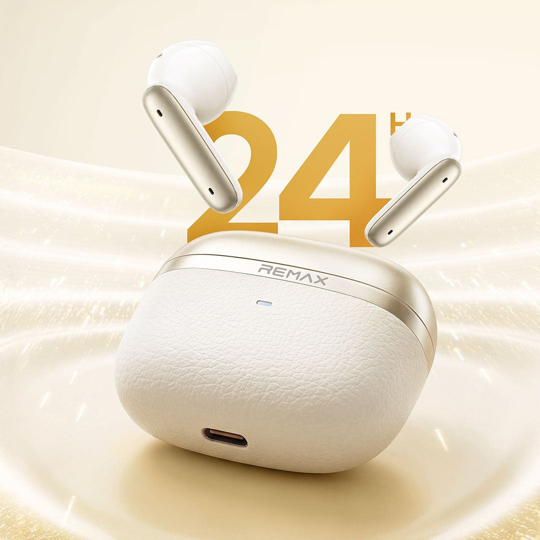 REMAX True Wireless Stereo Music Call  6 Mic Hybrid Feedback Noise Cancelling  Earphones TWS-27