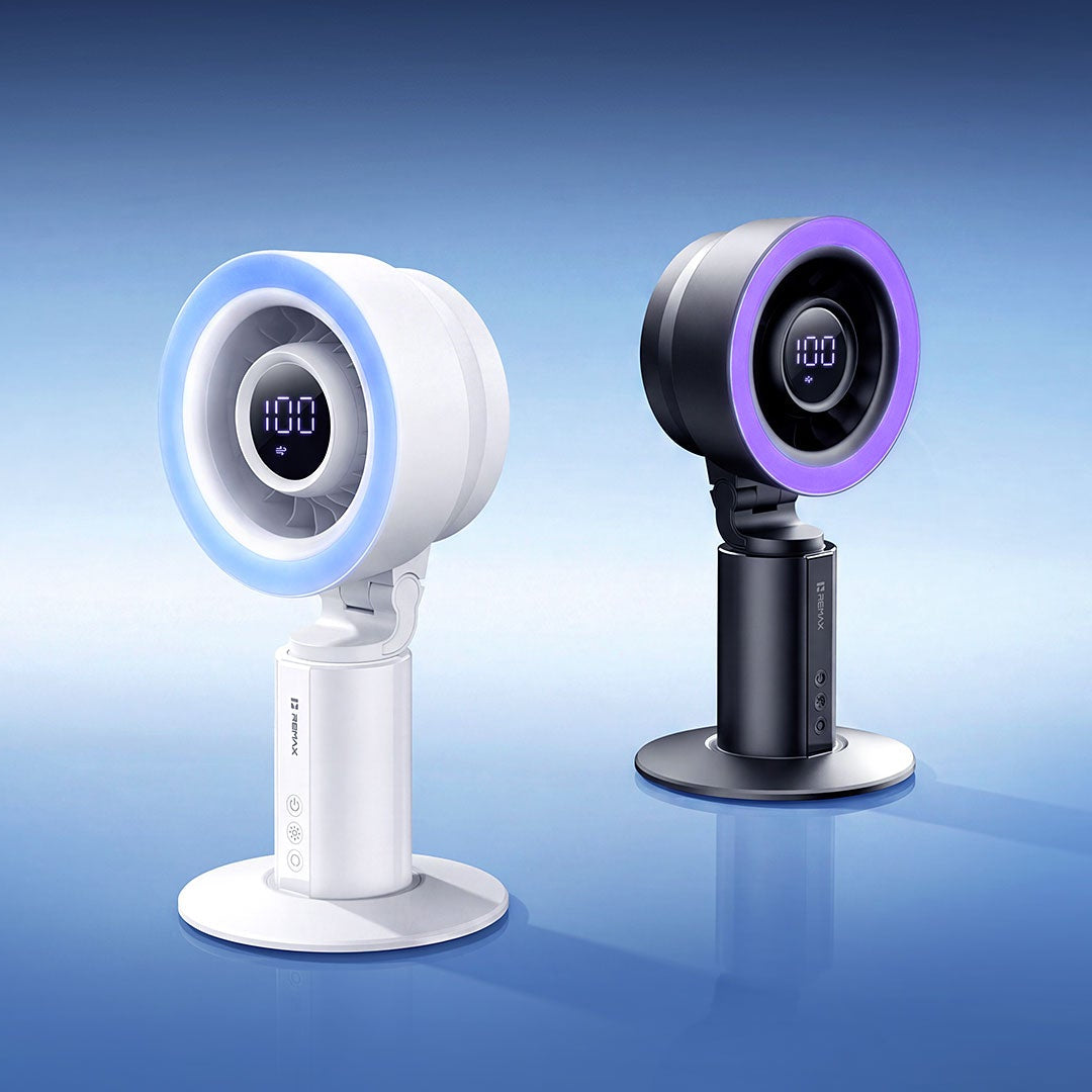 Star Ring Atmosphere Light High-Speed  Desktop Fan RS-ZF22