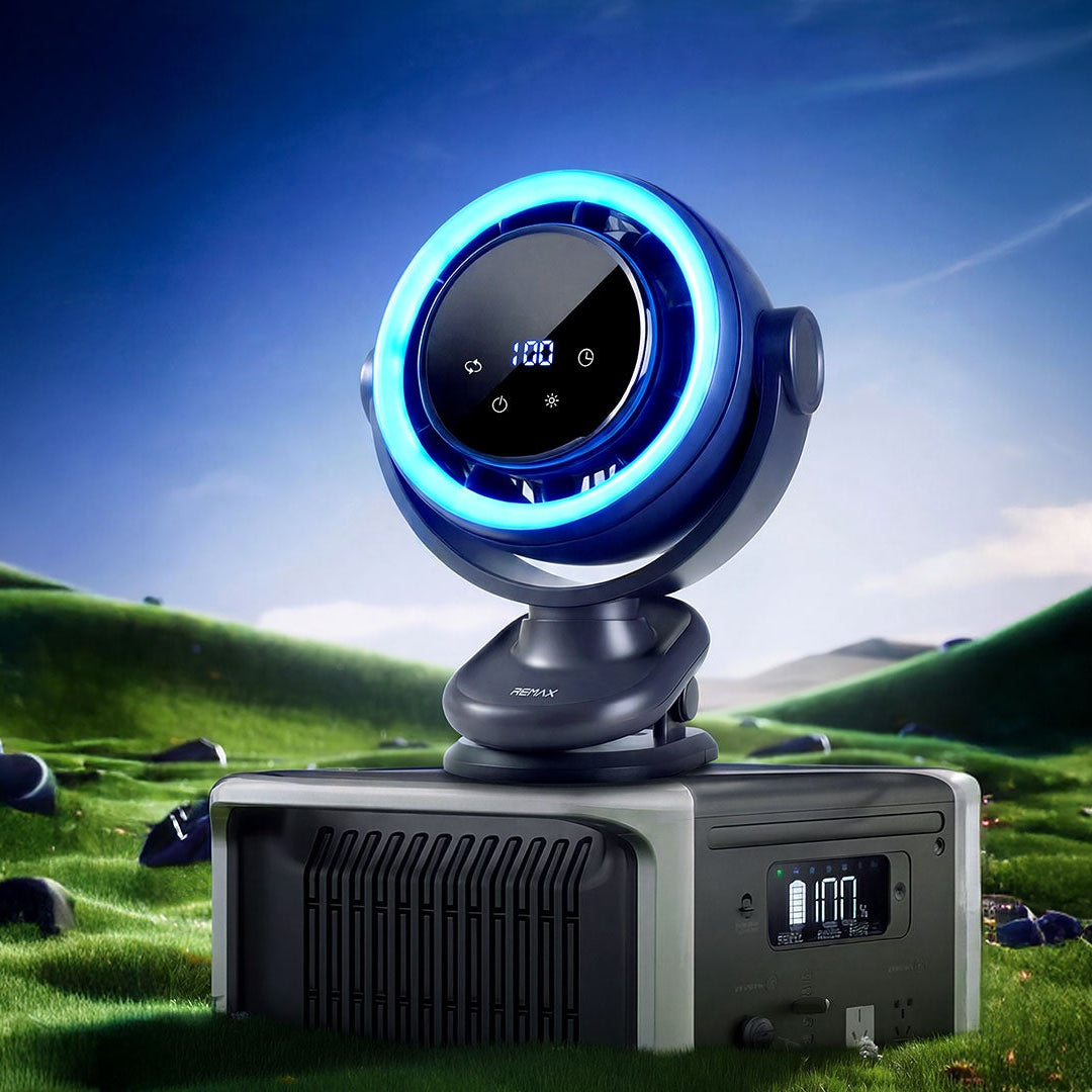 Star Ring Ambient Light Multi-Scenario Clip  Fan RS-ZF25