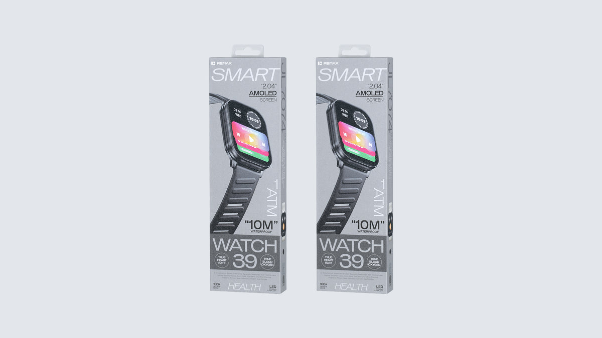REMAX WATCH 39 Lingfeng Square-Screen AMOLED Smartwatch