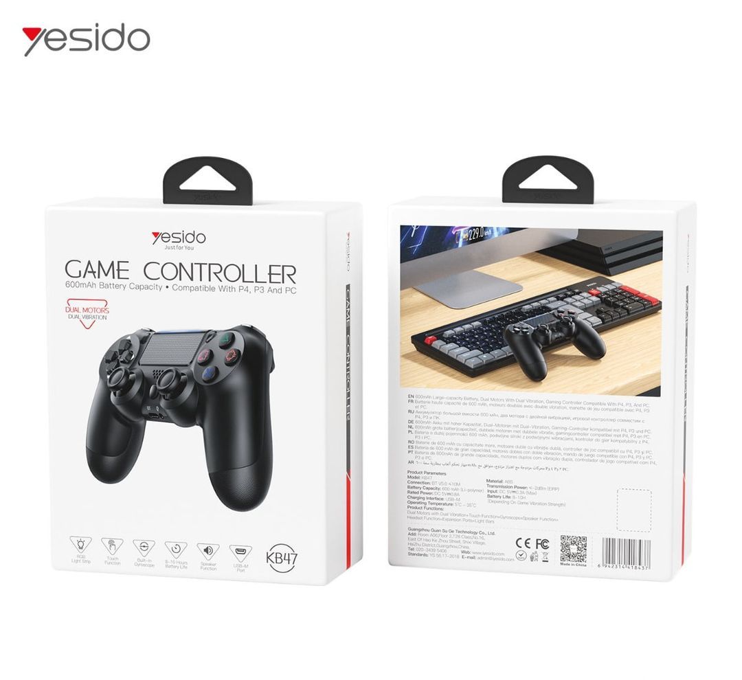 YESIDO KB47 Game  controller  PS-4/PS-4  Pro/PS-4 Slim