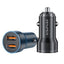 AWEI Aluminum Alloy Car Charger C-855 black