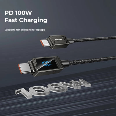 REMAX Display Cable 100W USB C to C 1.2m RC-C069