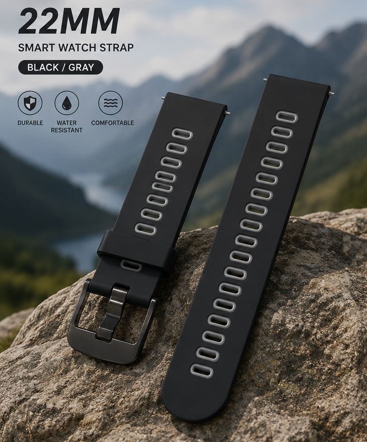 Flexible Silicone Smart Watch Strap