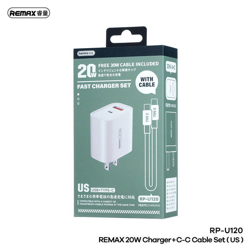 Remax RP-U120 Kiddy Series 20W C+C Charger
