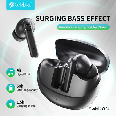 Celebrat W71 Bluetooth 5.4 TWS Earbuds