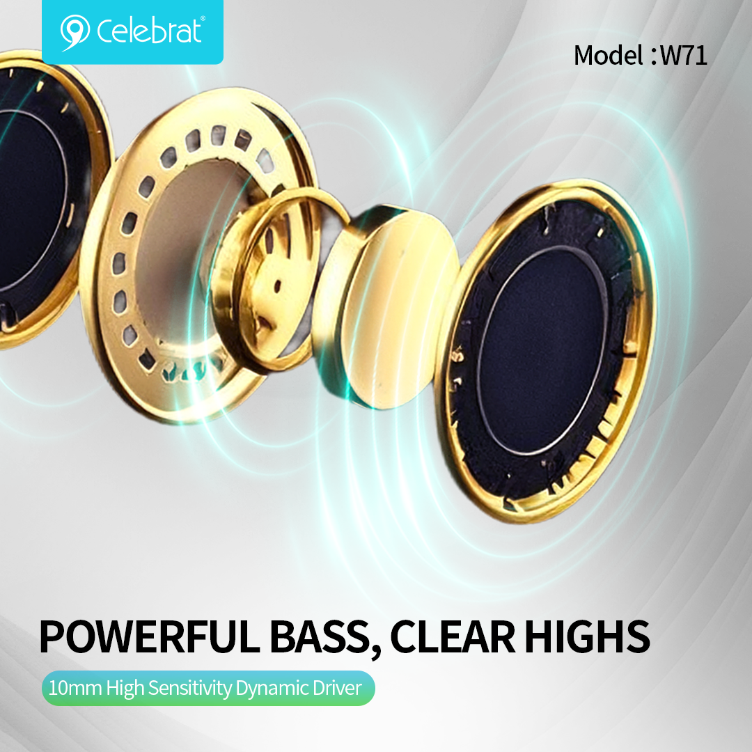 Celebrat W71 Bluetooth 5.4 TWS Earbuds